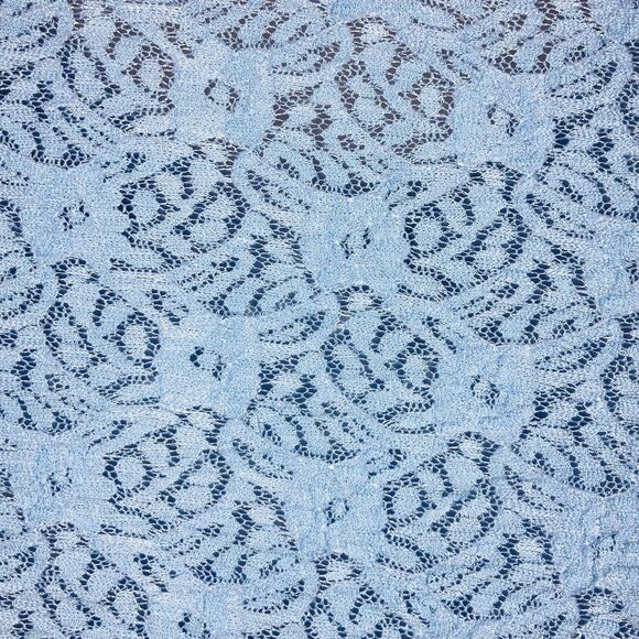 Urban Outfitters Size XS Kimchi Blue Blouse Quinn Lace Pullover Tie Front Blue - Picture 8 of 11